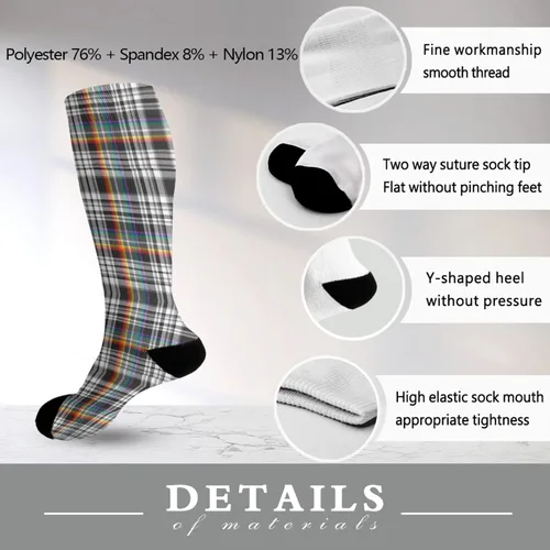 Vista 6 de devor Calcetines de algodón hasta la rodilla para niña, calcetines de tripulación de algodón de moda Rainbow Glen lesbianas gay Orgullos con orgullo