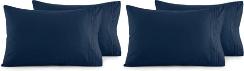 Vista 24 de Elegant Comfort Juego de fundas de almohada ultrasuaves de lujo de 2 piezas - Microfibra premium de calidad hotelera 1500, doble cepillado
