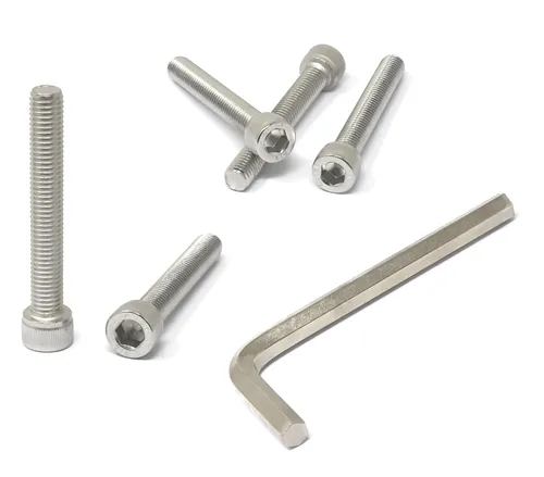 Vista 67 de iexcell Kit de tornillos de cabeza hexagonal de acero inoxidable 304, 100 unidades M2 x 0.157 in, paso de rosca de 0.016 in