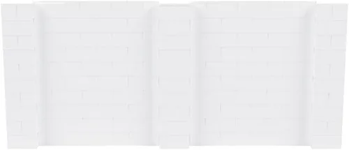 Vista 251 de EverBlock Kit de pared de 5 x 4 pies Bloques de construcción modulares Sistema de pared para edificios, pantallas y estructuras Divisor
