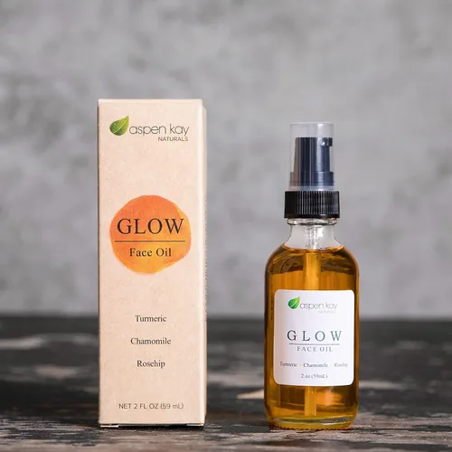 Vista 5 de Aspen Kay Naturals El par perfecto: hidratante natural para rostro y cuerpo para pieles sensibles. (4 onzas) y aceite facial de cúrcuma y rosa
