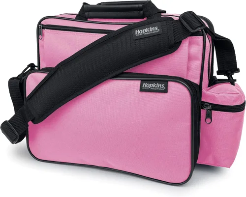 Vista 3 de Bolsa para hombro de Hopkins Medical Products para atención domiciliaria, exterior impermeable de 600D, correa para hombro ajustable, 14x11.5x8 Negro