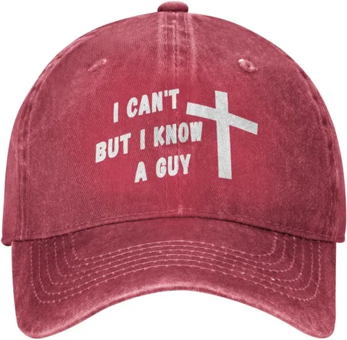Vista 3 de I Can't But Know a Guy - Gorras de béisbol de algodón para hombre, gorras ajustables para mujer