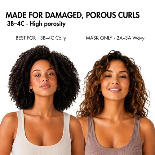 Vista 4 de Etniker Amazonia Curl Cream and Deep Repair Mask for Damaged Curls 33oz