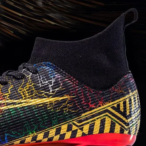 Vista 4 de Tenis de fútbol para interiores y jóvenes, atléticos para exteriores y hombres, unisex, tacos de fútbol profesionales atléticos transpirables