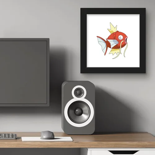 Vista 6 de Trends International Gallery Pops Pokemon Magikarp - Póster de pared, 12 x 12 pulgadas, versión enmarcada en negro
