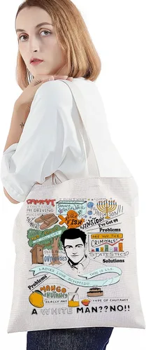 Vista 3 de BWWKTOP Schmidt Bolsa de lona Schmidt para fanáticos de Schmidt, regalos inspirados en programas de televisión, bolsa de hombro Schmidt Merchandise