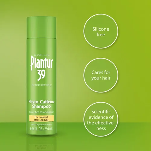 Vista 5 de Plantur 39 Champú Phyto-Caffeine para cabello teñido y estresado, 8.45 fl oz