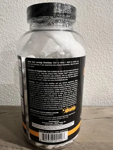 Vista 8 de CONTROLLED LABS Paquete de salud general, 45 porciones de tríada naranja, 90 unidades Orange Health IQ, 120 unidades de aceite de pescado de oximega