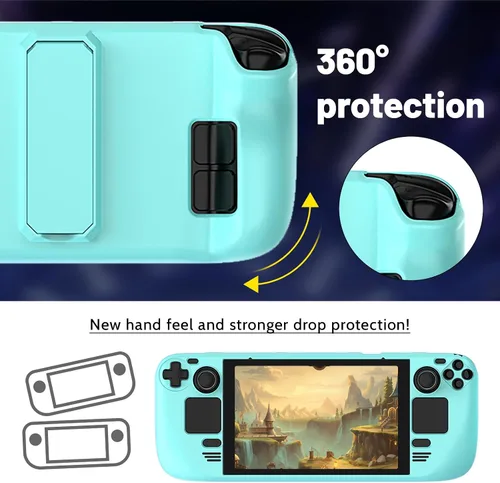 Vista 2 de LUPAPA Funda protectora para cubierta de vapor con soporte, carcasa protectora antideslizante para cubierta de vapor hecha de material de PC