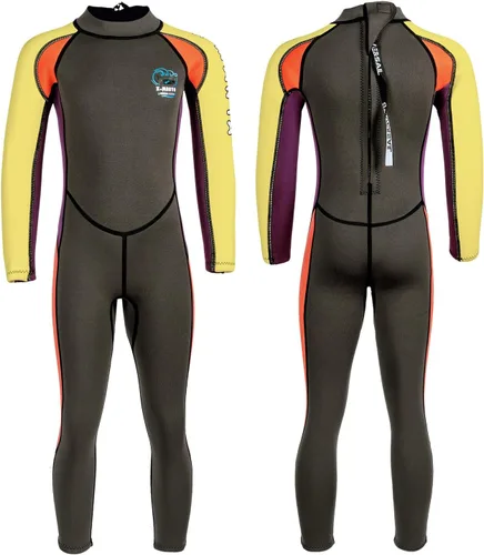 Vista 9 de Traje de neopreno completo para niños de 0.098 pulgadas (0.098 in), protección UV, mantiene el calor, trajes de neopreno de manga larga