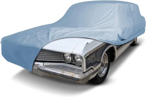 Vista 38 de iCarCover Funda de automóvil personalizada Premium para Chrysler Imperial 1957-1975, resistente, impermeable, para todo tipo de clima, lluvia Negro