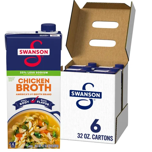 Vista 10 de Swanson Broth Rtsb - Pollo de gallina natural 100 libre de grasa sin MSG – 12