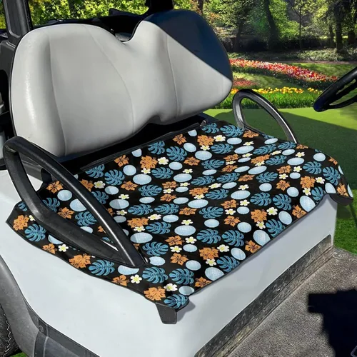Vista 7 de Fundas de asiento de carrito de golf de ajuste universal, cómodos accesorios de manta de asiento de carrito de golf, fundas de asiento de carrito