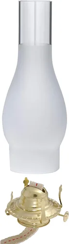 Vista 5 de B&P Lamp® Quemador de lámpara de queroseno #2 y chimenea transparente prémium de 3 x 12 pulgadas Alto transparente