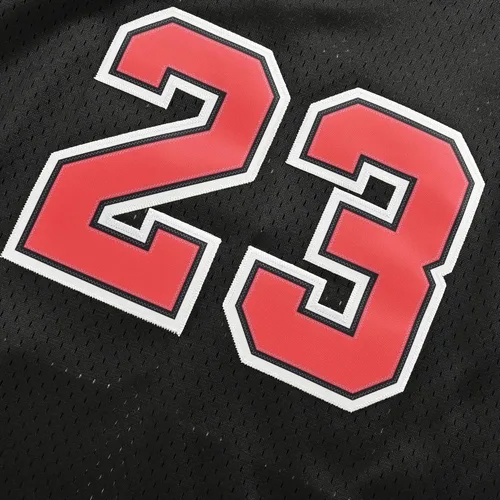 Vista 3 de Sudadera de baloncesto para hombre #23 sin mangas clásica de los 90's Hip Hop Retro Jersey bordado camisa regalo negrorojo S-XXL