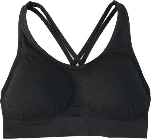 Vista 3 de AKAMC - Sujetador deportivo con relleno extraíble y soporte medio para mujer, brasier para yoga y ejercicio, paquete de 3