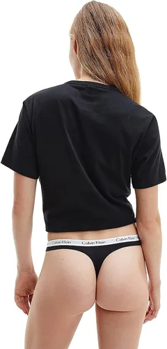 Vista 3 de Calvin Klein Tanga de algodón con logotipo para mujer, paquete múltiple, Multi