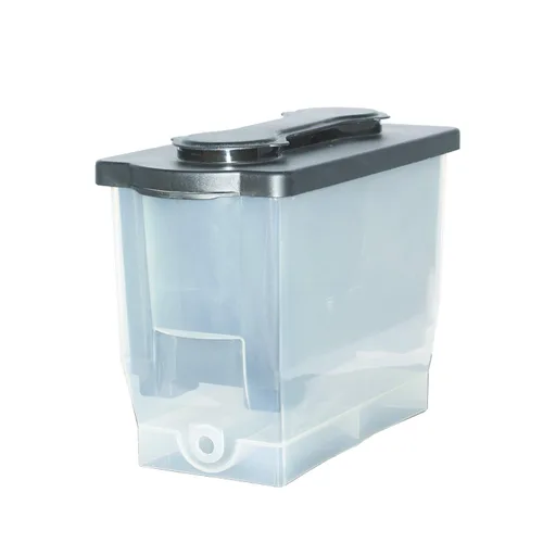 Vista 3 de Service Ideas Dispensador de bebidas, tubo de hielo e infusor, 3 galones, plástico Rectángulo CBDP3BLK, incluye un tubo de hielo y infusión que se
