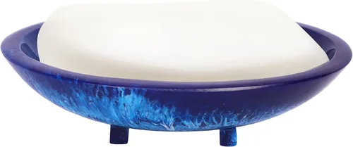Vista 4 de Wonderlist Handicrafts Jabonera drenante de resina, soporte para jabón de alta calidad para ducha, baño, cocina, bañera, esponjas, fácil de limpiar