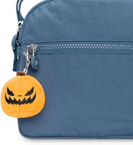 Vista 3 de TeeTurtle - Llavero de peluche (calabaza naranja enojada)