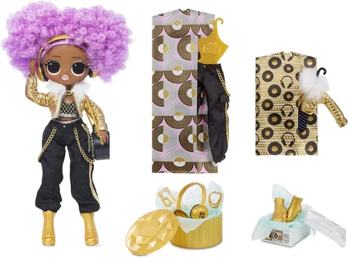 Vista 3 de L.O.L. Surprise! LOL Surprise OMG 24K D.J. Muñeca de moda con 20 sorpresas
