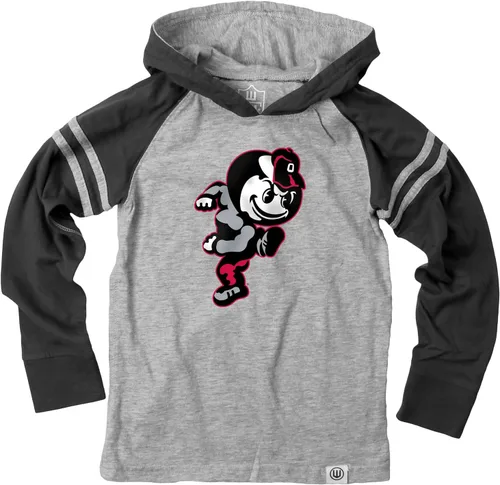Vista 6 de Wes and Willy - Sudadera con capucha de manga larga para niños de universidad con rayas