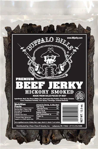 Vista 7 de Buffalo Bills Cecina de Carne de Hickory Premium 20 unidades envueltas (20 tiras por envase)