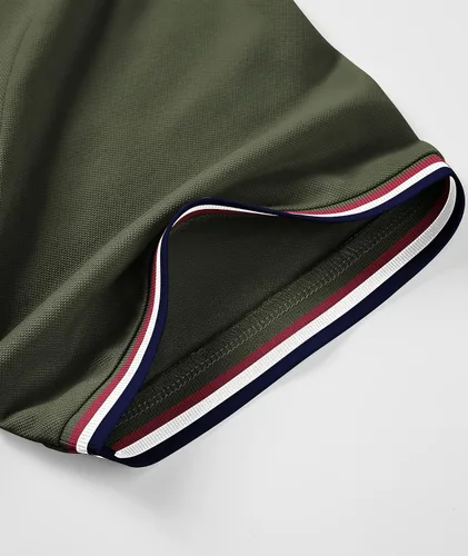 Vista 5 de SECOOD Polo para hombre que absorbe la humedad manga corta para tenis golf estilo casual