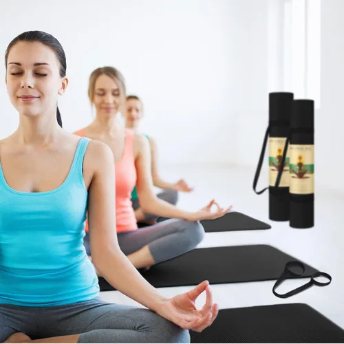 Vista 3 de Hoolerry 36 Pieces Yoga Mats Sets Includes 12 Pcs Yoga Mats Bulk 68” x 24” x 6mm Thick Exercise Mat Non Slip 12 Resistance Bands 12 Carrying Straps