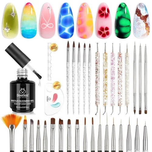 Vista 16 de Beetles - 31 pinceles para arte de uñas, herramientas de puntos, bolígrafos