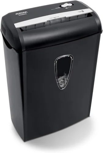 Vista 3 de Aurora AS890C Trituradora de papel y tarjetas de crédito de 8 hojas con cesta