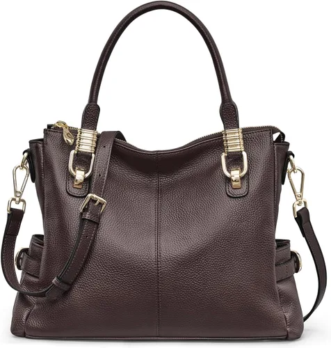 Vista 34 de Kattee Cartera bandolera estilo urbano de cuero para mujer