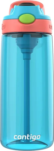 Vista 55 de Contigo Aubrey - Botella de agua para niños, paquete de 2, 20 onzas, azalea/jade y frambuesa azul. Azalea, tapa a prueba de derrames, apta
