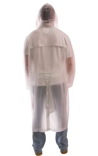 Vista 2 de Tingley Goma c6121048-Inch tuff-enuff chamarra de Lluvia Con Capucha Desmontable, 3x -large, transparente