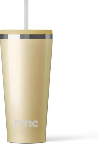 Vista 43 de RTIC Vaso Térmico Diario de 20 onzas de Acero Inoxidable Portátil con Aislamiento, Taza de Café de Viaje con Pajita, Forro de Cerámica, Tapa