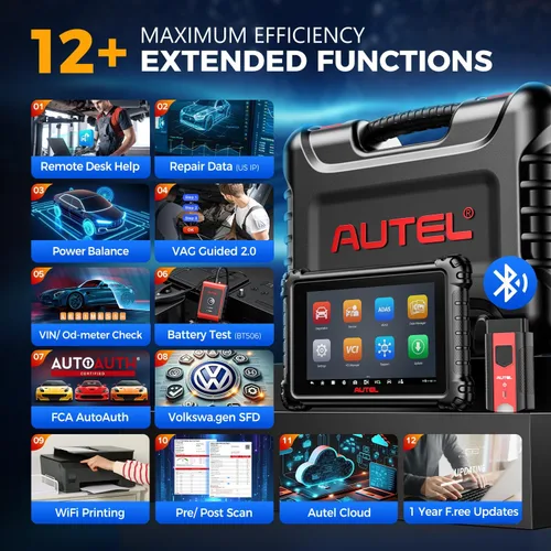 Vista 11 de Autel Scanner MaxiSYS MS906 MAX, ECU Coding 40+ Service Top Bidireccional 2026 10'' MS906MAX V2.0 of MS906 PRO MS908S MK908 II, Lite of Elite 2
