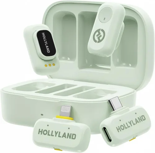 Vista 11 de Micrófono inalámbrico Hollyland Lark A1 Mini para iPhone y Android, 48kHz/24-bit, Cancelación Inteligente de Ruido de 3 Niveles, Micrófono para Negro