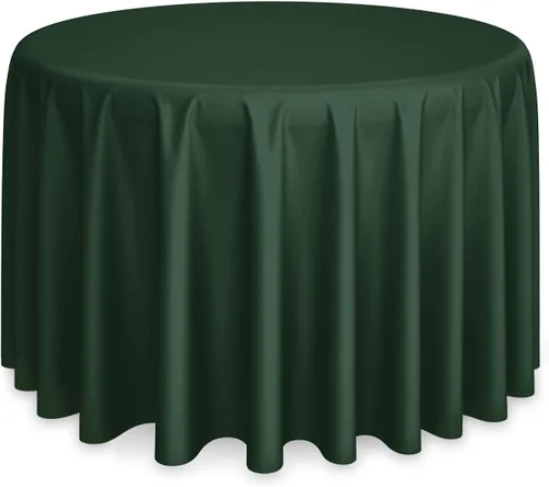 Vista 10 de Lann's Linens - Mantel redondo premium de 70 pulgadas para bodas/banquetes/restaurantes - Mantel de tela de poliéster - Azul bebé