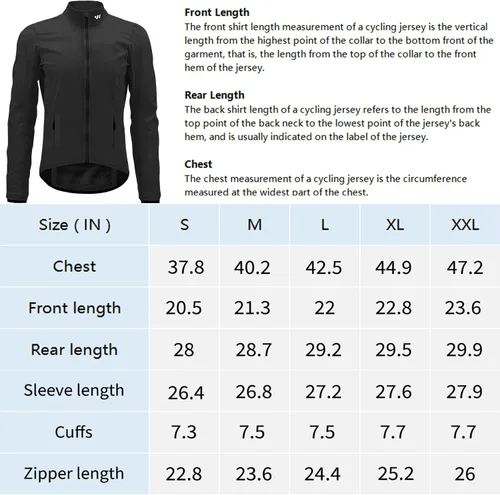 Vista 7 de Lo.gas Chaqueta de ciclismo para hombre, chaqueta cortavientos ligera plegable con bolsillos y tiras reflectantes