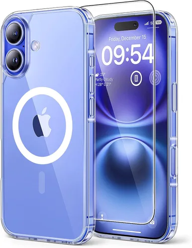 Vista 132 de TAURI Funda para iPhone 17, antiamarilleamiento con protector de pantalla, protección de grado militar, a prueba de golpes, delgada para iPhone 17