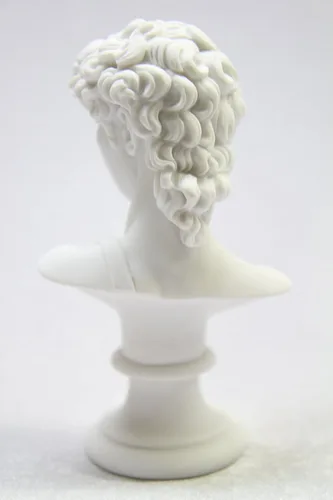 Vista 7 de Vittoria Collection Figura de escultura de estatua de David Michelangelo de 6 1/2 pulgadas, figura de arte fino Art Deco clásico hecho en Italia