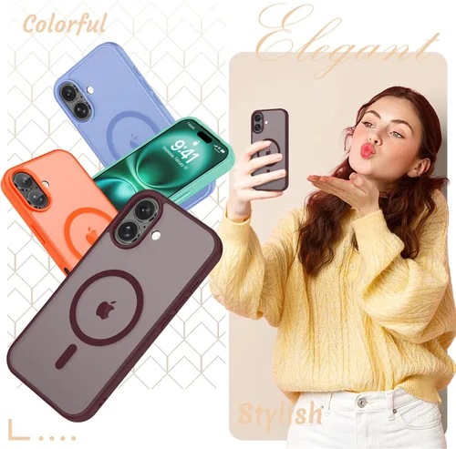 Vista 548 de Funda para Google Pixel 10 Pro XL, cubierta magnética mate, color negro Fit for MagSafe, Screen Protector included, Shockproof Military Grade