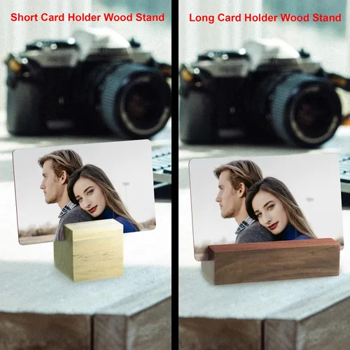 Vista 6 de Tarjeta personalizada con foto y/o texto grabado cartera Love Insert Card