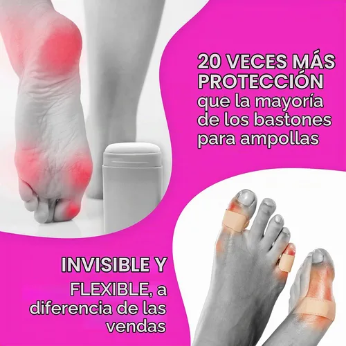 Vista 5 de Barefoot Scientist PreHeels+ Spray de prevención de ampollas, innovadora barrera protectora invisible contra ampollas