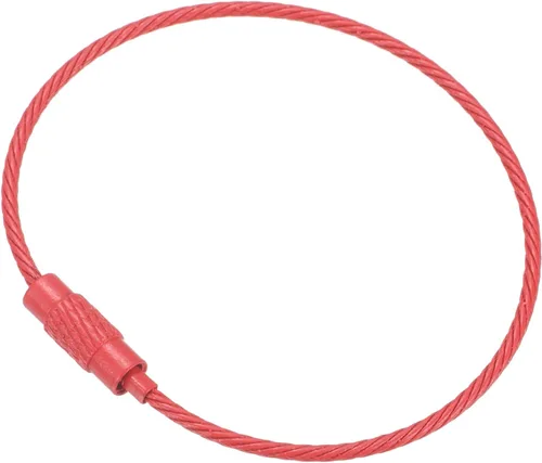 Vista 48 de PATIKIL Llavero de alambre Cables de acero titanio Llavero Loop para senderismo al aire libre