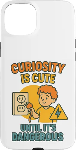 Vista 9 de Curiousity is Cute Workplace & Home Safety Awareness Gift Case for iPhone 16