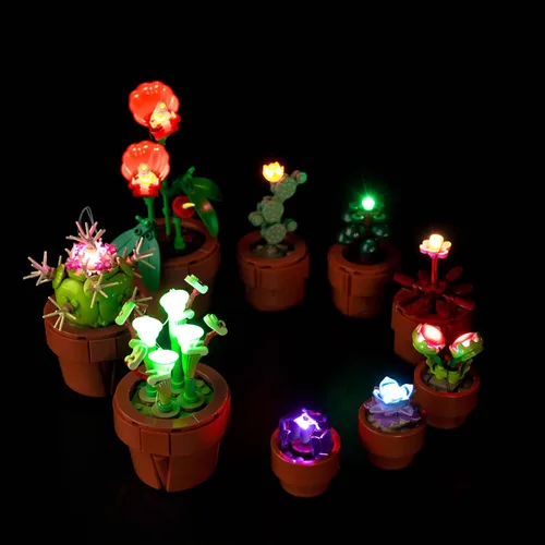 Vista 16 de Kit de Luces LED para LEGO 10281 Set de Árbol Bonsái, Luces de Decoración para Modelo Rosa