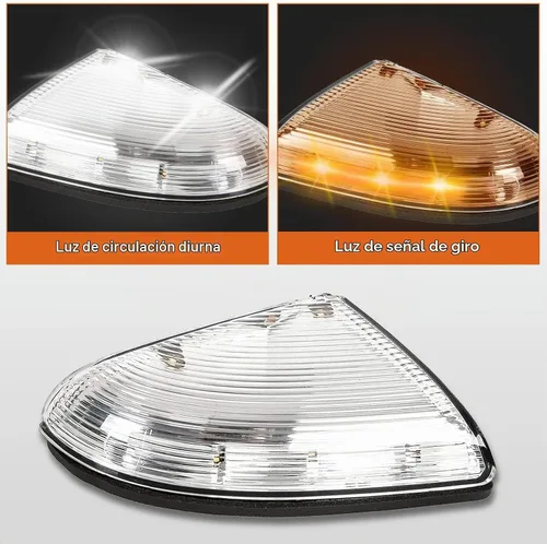 Vista 2 de Luz de charco de señal de giro para espejo delantero compatible con Dodge Ram 1500 2009-2018, conjunto de lámpara LED de marcador lateral para 2500