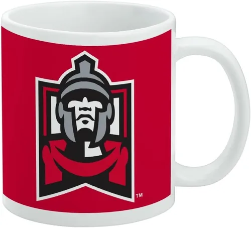 Vista 399 de Taza de cerámica con el logotipo principal de la Universidad Rider, taza de regalo novedosa para café, té y bebidas calientes, 11oz, blanca